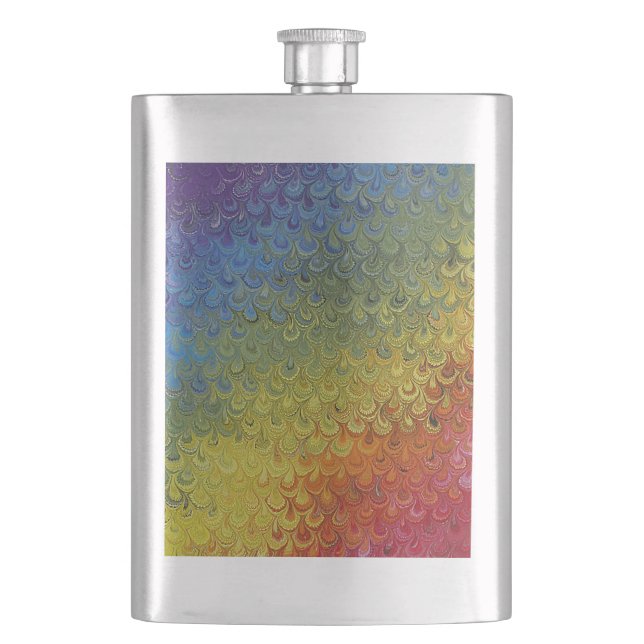 Rainbow Peacock Marble Fickplunta (Framsidan)