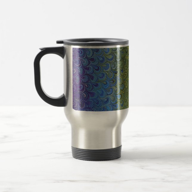 Rainbow Peacock Marble Resemugg (Vänster)