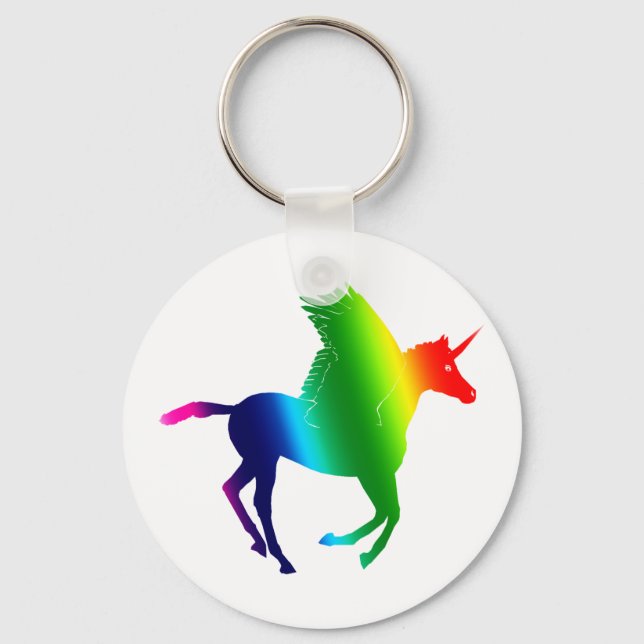 Rainbow Pegacorn Nyckelring (Framsida)