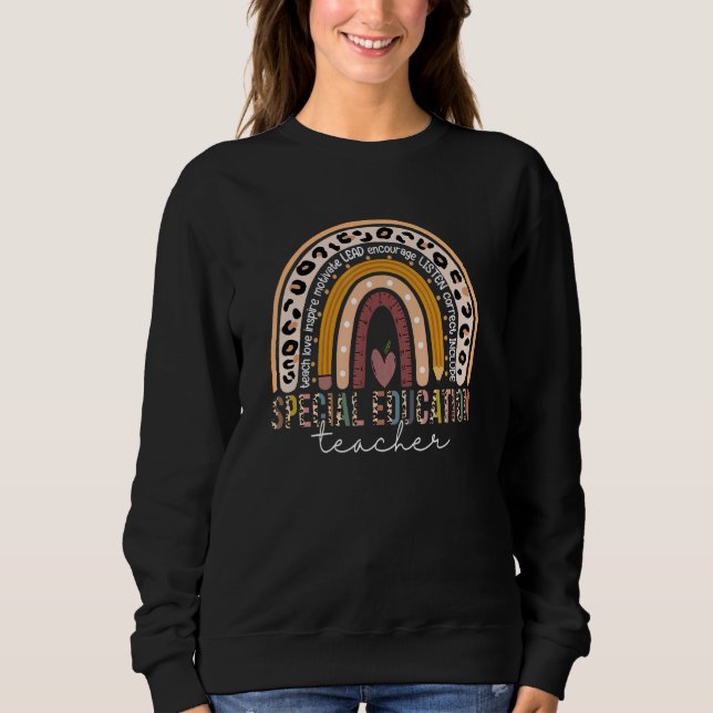 Rainbow Pencil Dream Excepepeptionella Education T Shirt (Framsida)