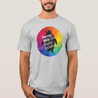 Rainbow Penguin - Vuxen Regular Fit, Grått T Shirt