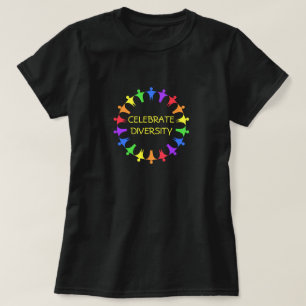 Rainbow People firar mångfalden T Shirt