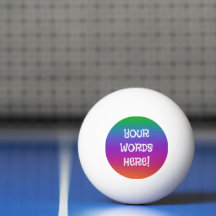 Rainbow Personlig Beer Pong Boll