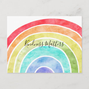 Rainbow personlig inspirationcitat vykort