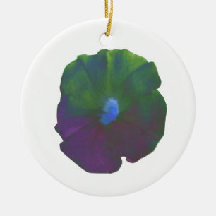 Rainbow Petunia Anpassningsbar Birthday Julgransprydnad Keramik
