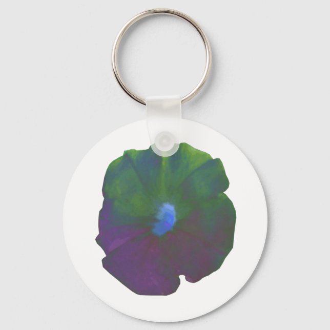 Rainbow Petunia Keychain Nyckelring (Framsida)