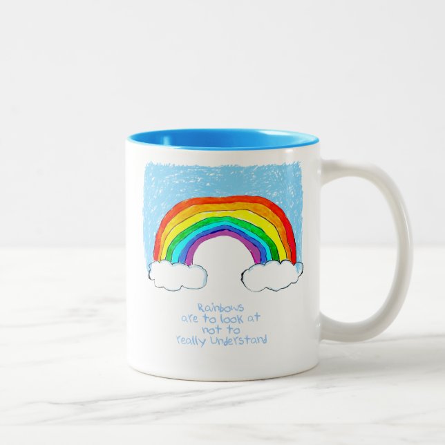 Rainbow Philosophy Two-Tone Coffee Mugg (Höger)