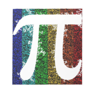 Rainbow Pi Sign Anteckningsblock