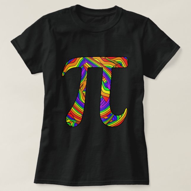 Rainbow Pi T Shirt (Design framsida)