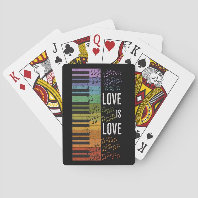 Rainbow piano casinokort (Baksidan)