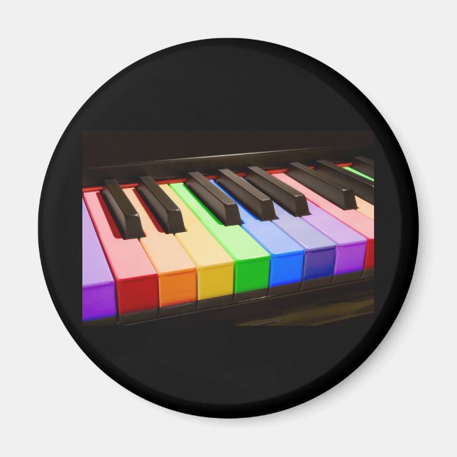Rainbow Piano Magnet (Framsidan)