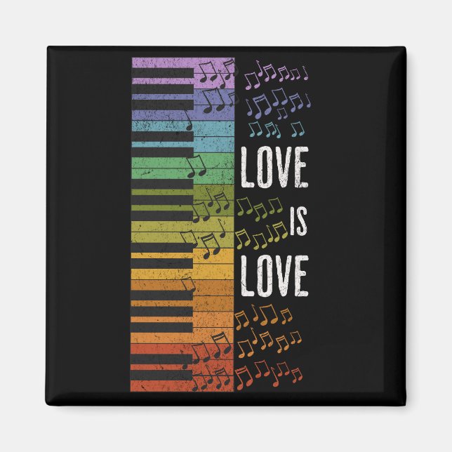 Rainbow piano magnet (Framsidan)