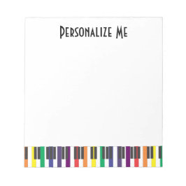 Rainbow Piano Nycklar Anteckningsblock