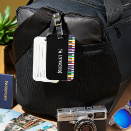 Rainbow Piano Nycklar Bagagebricka