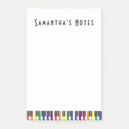 Rainbow Piano Nycklar, Lodrät Post-it Block