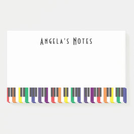 Rainbow Piano Nycklar Post-it Block