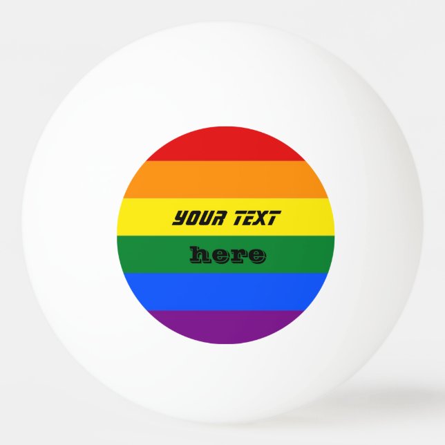 RAINBOW ping Pong boll to CUSTOMIZE ELLER PERSONIS (Framsidan)