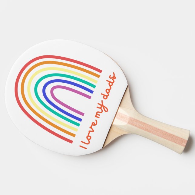 Rainbow Ping Pong Paddle Pingisracket (Sidan)