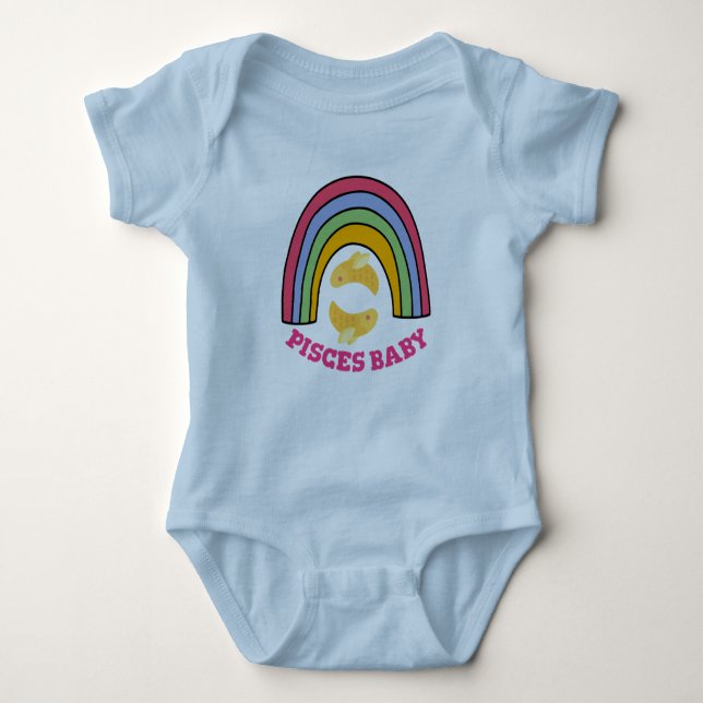 Rainbow Pisces Charm T Shirt (Framsida)