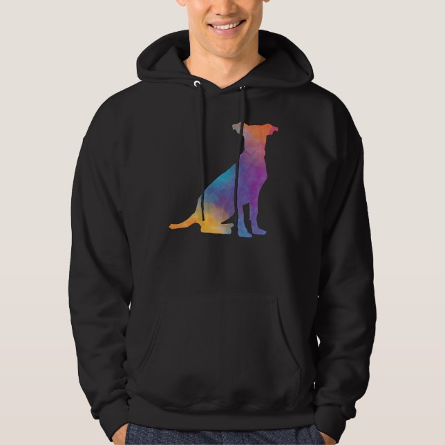 Rainbow Pitbull Hoodie (Framsida)