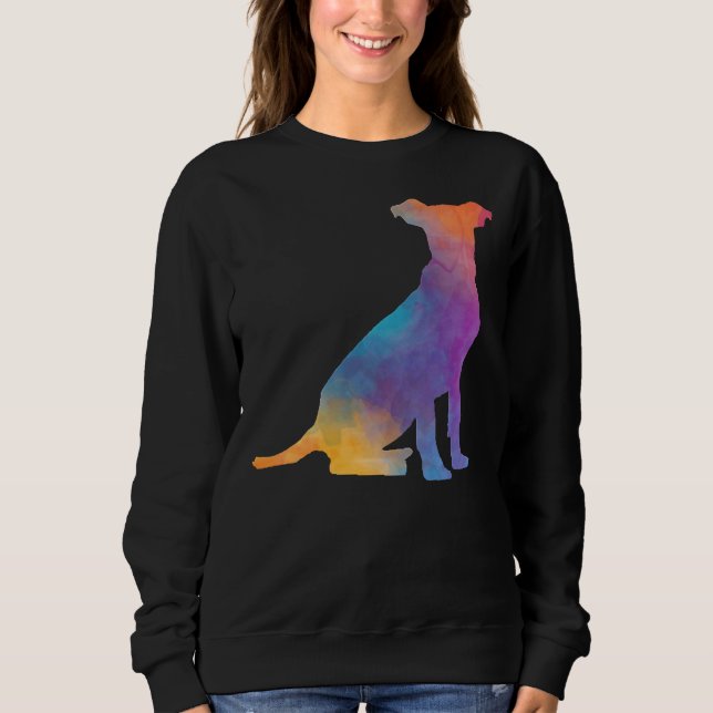 Rainbow Pitbull T Shirt (Framsida)