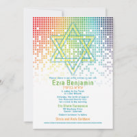 Rainbow Pixels Video Game Gamer Pub Mitzvah