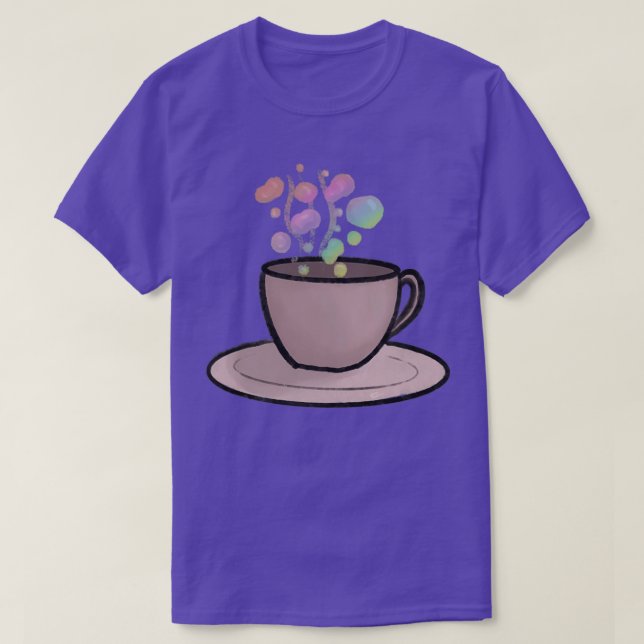 Rainbow Plain Tea T Shirt (Design framsida)