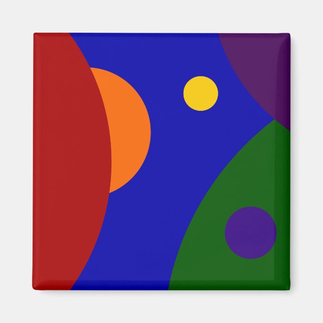 Rainbow Planets Magnet (Framsidan)