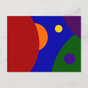 Rainbow Planets Vykort