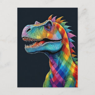 Rainbow Play Dinosaur Vykort