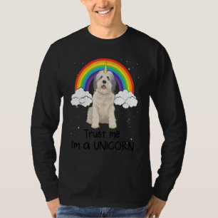 Rainbow Polish Lowland Sheepdog Lita på mig jag är T Shirt