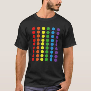 Rainbow Polka Dot Gay pride Färg LGBTQ Ally T Shirt