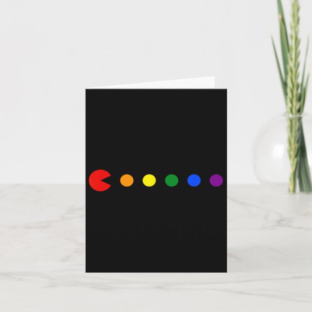 Rainbow Polka Dot Gay pride Month Lgbtq Ally Kort (Framsida)