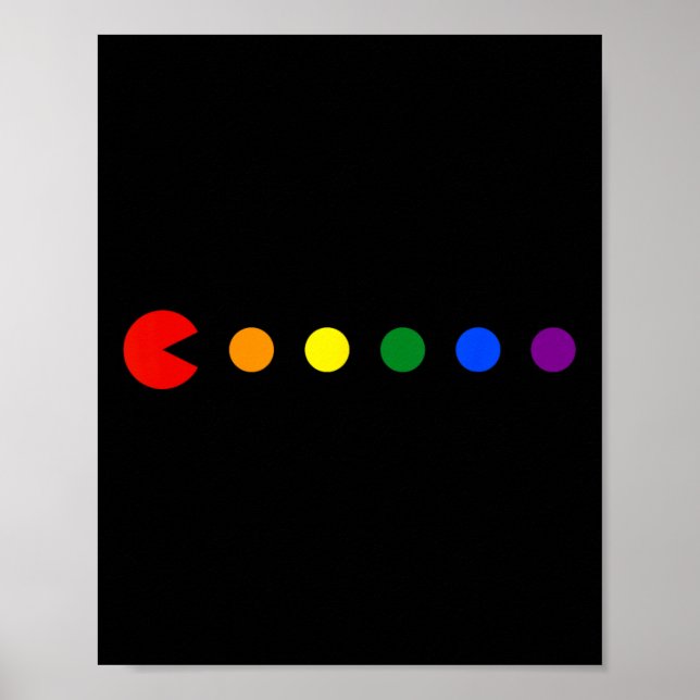Rainbow Polka Dot Gay pride Month Lgbtq Ally Poster (Framsidan)