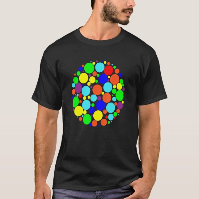 Rainbow Polka Dot Internationell Dot Day Kids Teac T Shirt (Framsida)