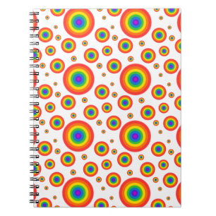 Rainbow Polka dots Anteckningsbok