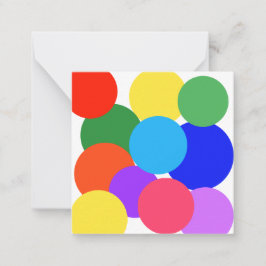 Rainbow Polka dots Anteckningskort