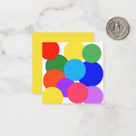 Rainbow Polka dots Anteckningskort