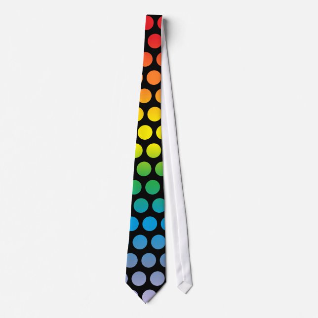 Rainbow Polka dots Black Slips (Framsida)