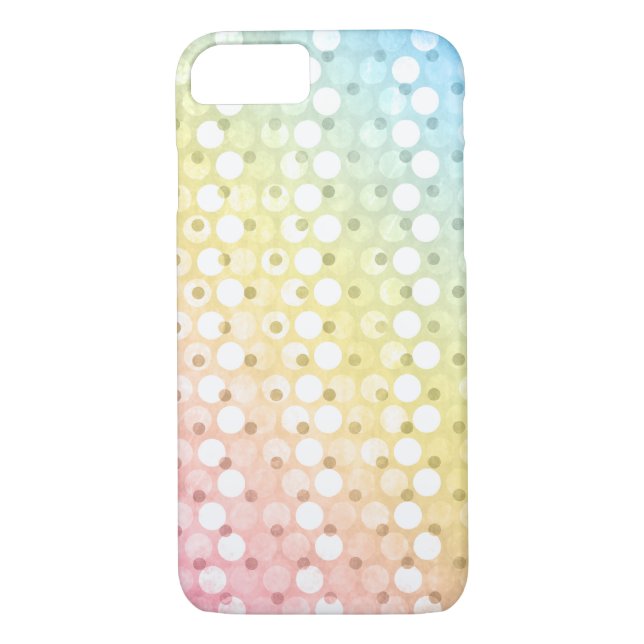 Rainbow Polka dots Case-Mate iPhone Skal (Baksida)