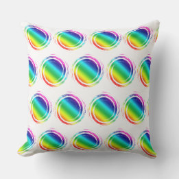 Rainbow Polka dots Circle Sol sommar Kudde