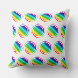 Rainbow Polka dots Circle Sol sommar Kudde