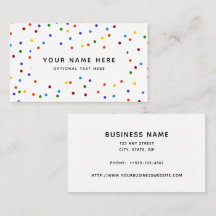 Rainbow Polka dots Confetti Mönster