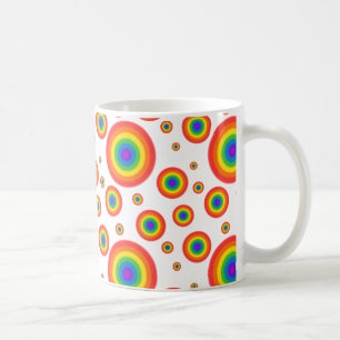 Rainbow Polka dots Kaffemugg