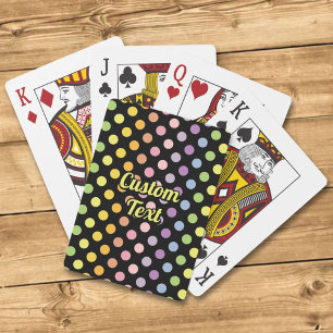 Rainbow Polka dots Mönster Casinokort