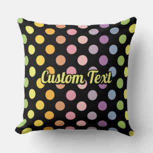 Rainbow Polka dots Mönster Kudde
