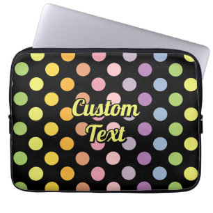 Rainbow Polka dots Mönster Laptop Fodral