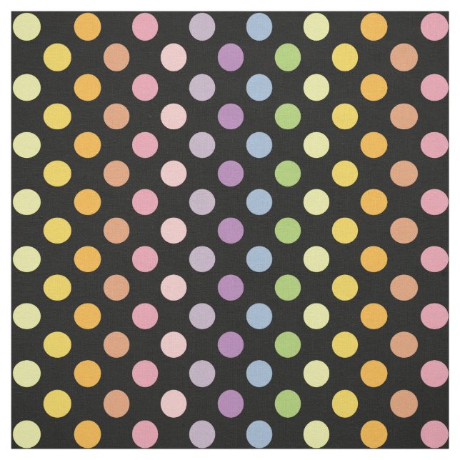Rainbow Polka dots Mönster Tyg (Provkarta)