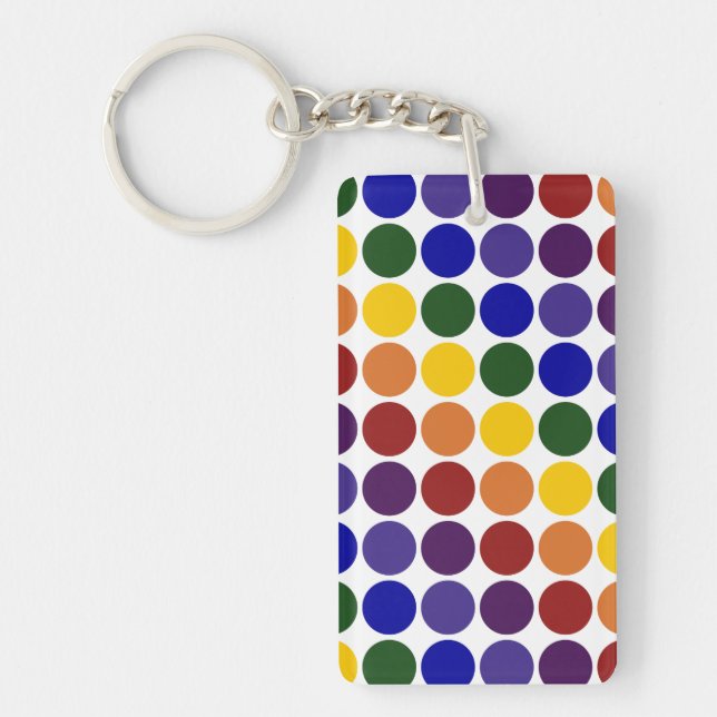 Rainbow Polka dots on White (Framsidan)
