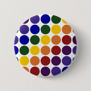 Rainbow Polka dots on White Knapp